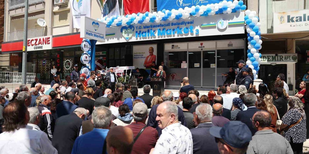 Merkezefendi Halk Market’in 3. şubesi hizmete açıldı
