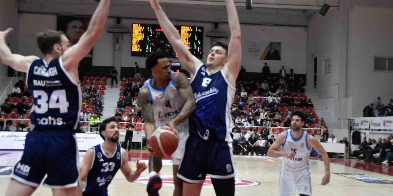 Basketbol Süper Ligi: Aliağa Petkimspor: 76 - Bahçeşehir Koleji: 95