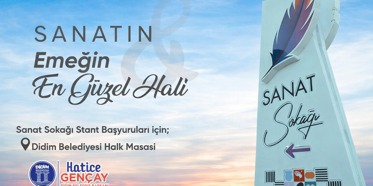 Sanat ve emek Didim’de buluşuyor: Sanat sokağı için başvurular başlıyor