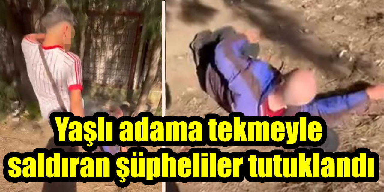 Yaşlı adama tekmeyle saldıran şüpheliler tutuklandı