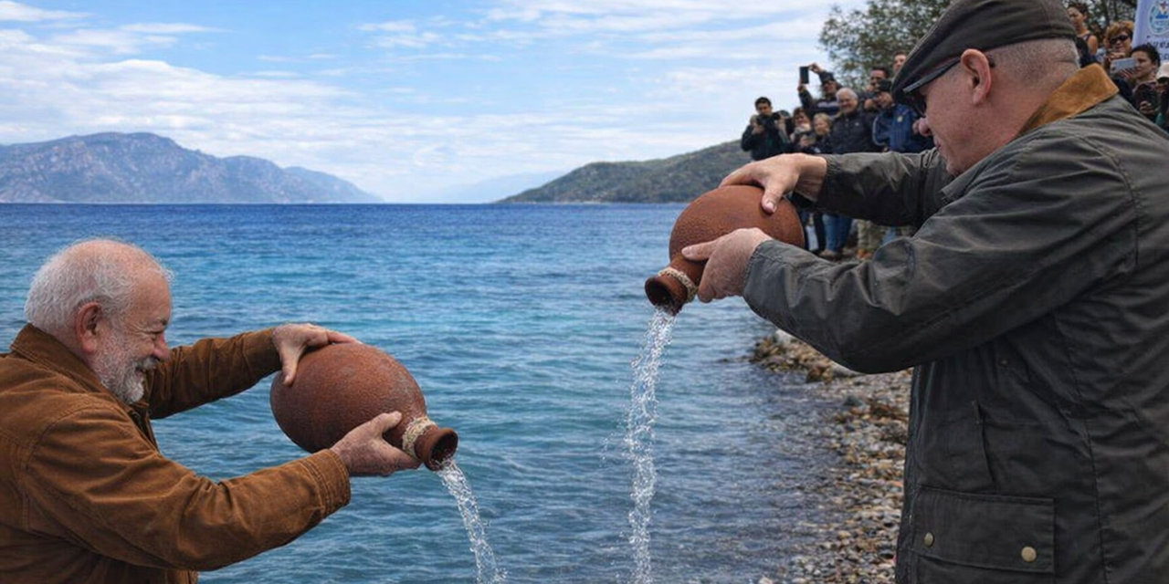Testilerle taşınan Akdeniz suyu Ege’ye döküldü