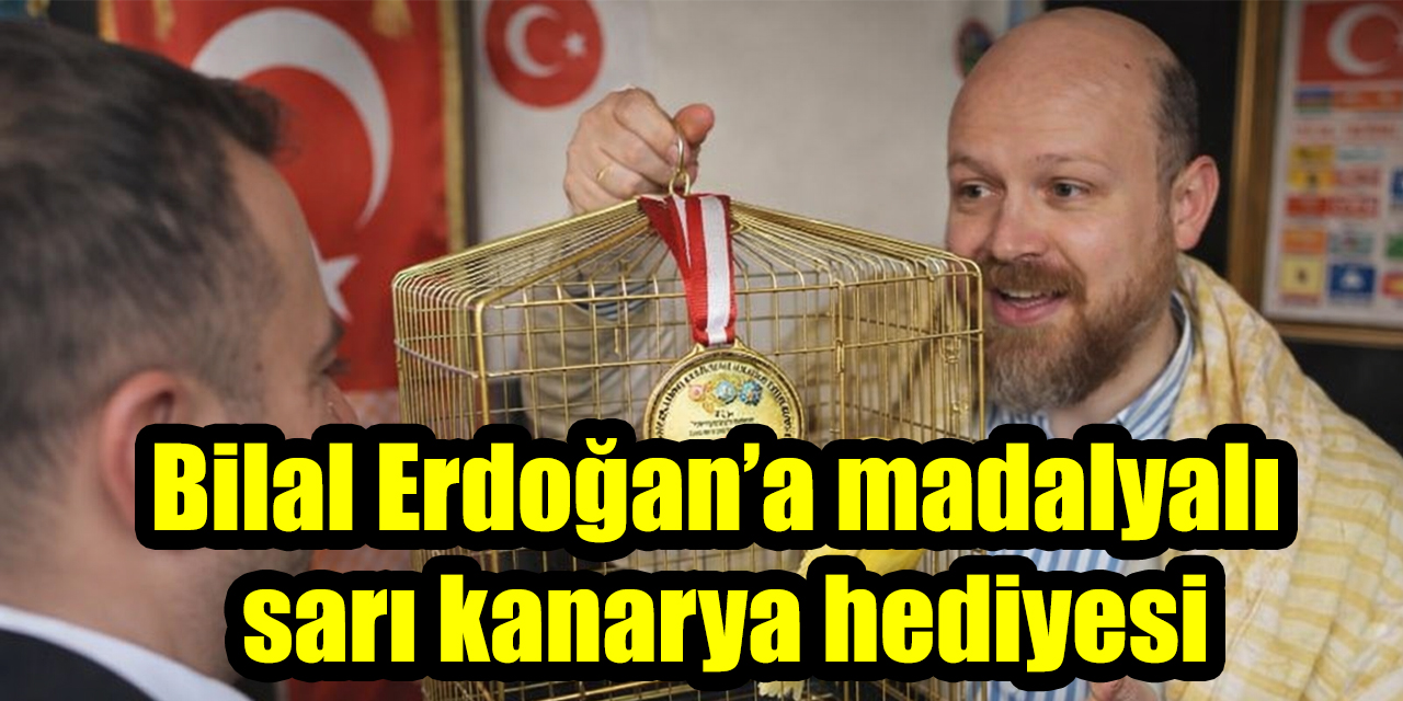 Bilal Erdoğan’a Nazilli’de madalyalı sarı kanarya hediyesi