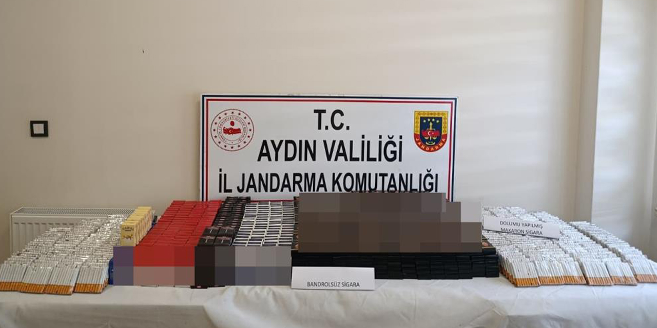 Koçarlı’da kaçak sigara operasyonu: Binlerce makaron ele geçirildi