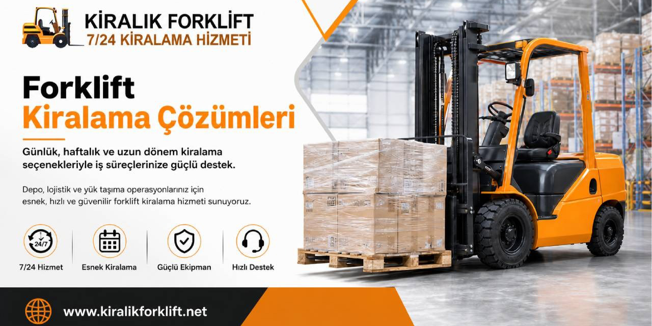 Lojistik verimlilikte Çekmeköy kiralık forklift avantajları