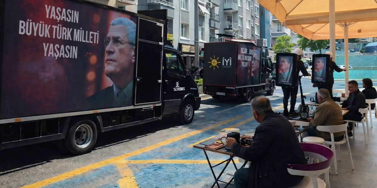 İYİ Parti’den Aydın’da led ekranlı tanıtım çalışması