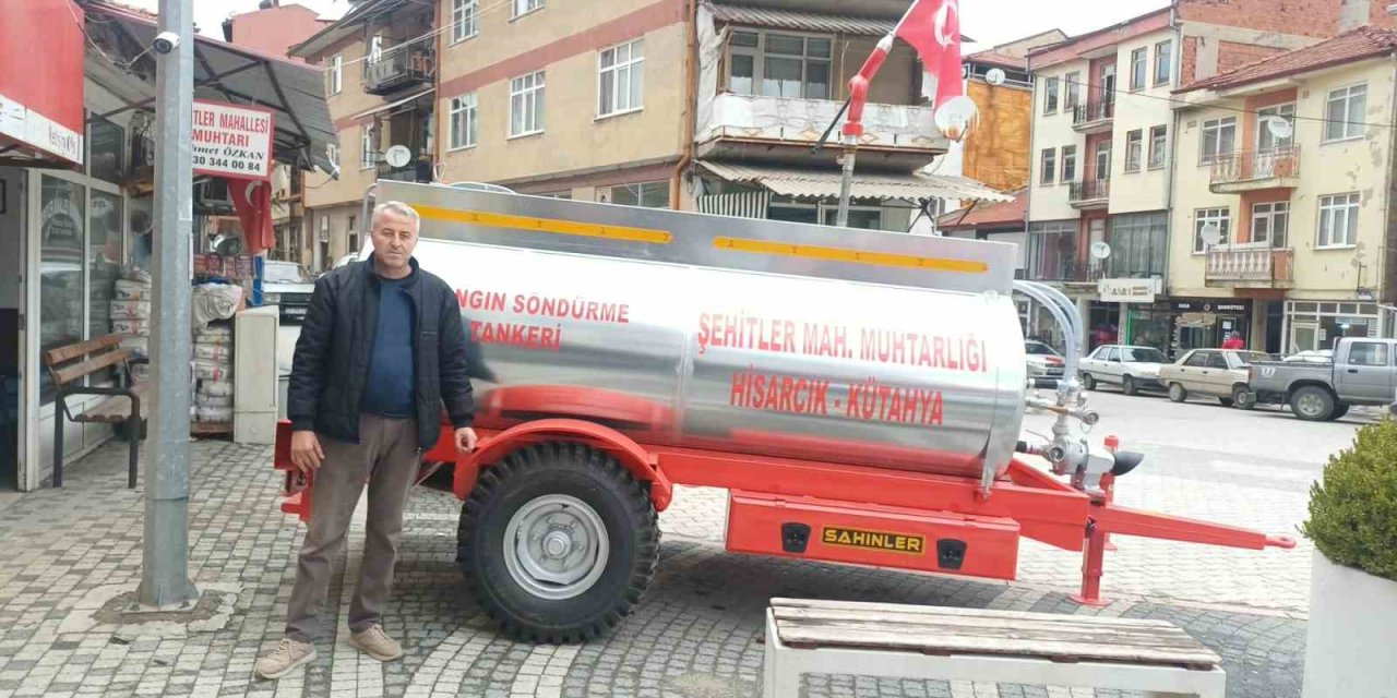 Kendi imkanları ile yangın söndürme tankeri satın aldılar