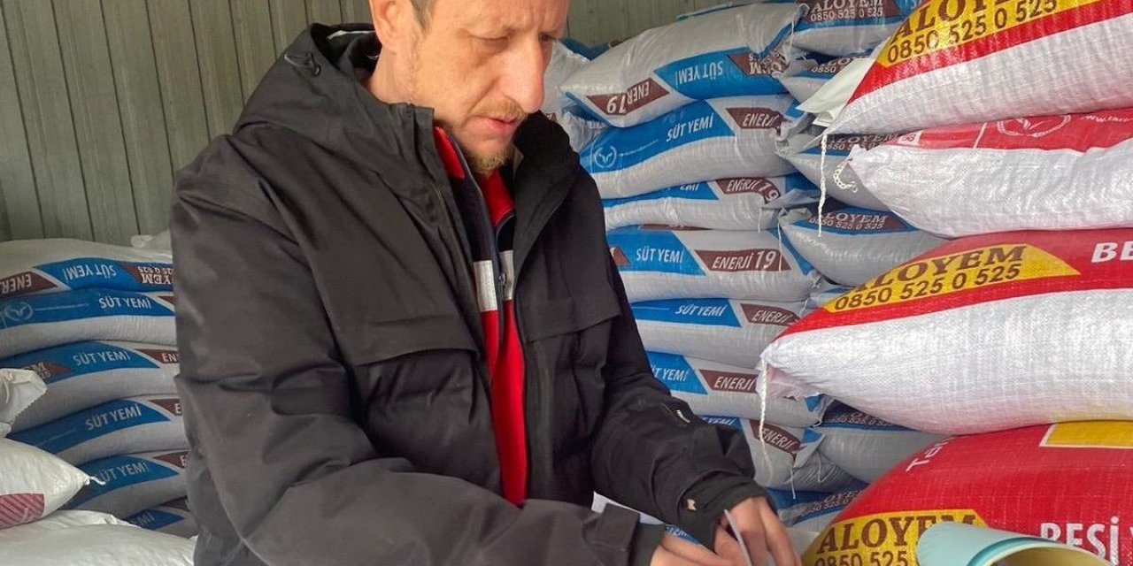 Çavdarhisar’da yem satışı yapan işletmelere yönelik denetimler gerçekleştirildi