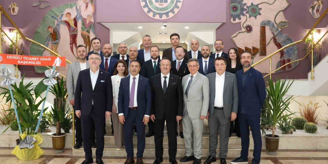 Denizli Ticaret Odası’ndan Denizli OSB Yönetimine tebrik ziyareti