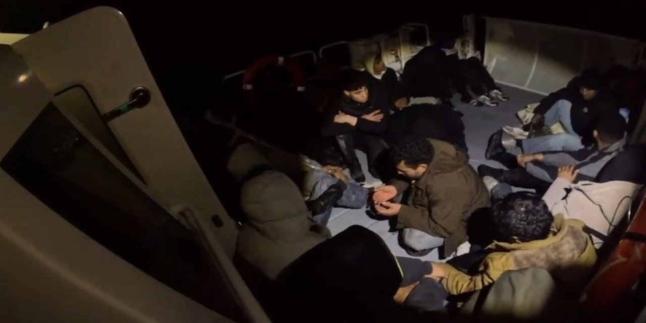 Aydın’da 20 düzensiz göçmen kurtarıldı