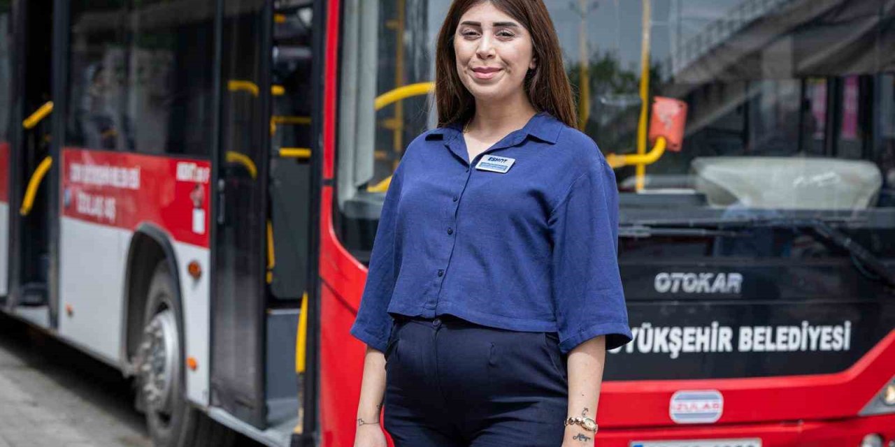 Anne adayı ESHOT şoförü, doğum sonrası direksiyona dönmek için gün sayıyor
