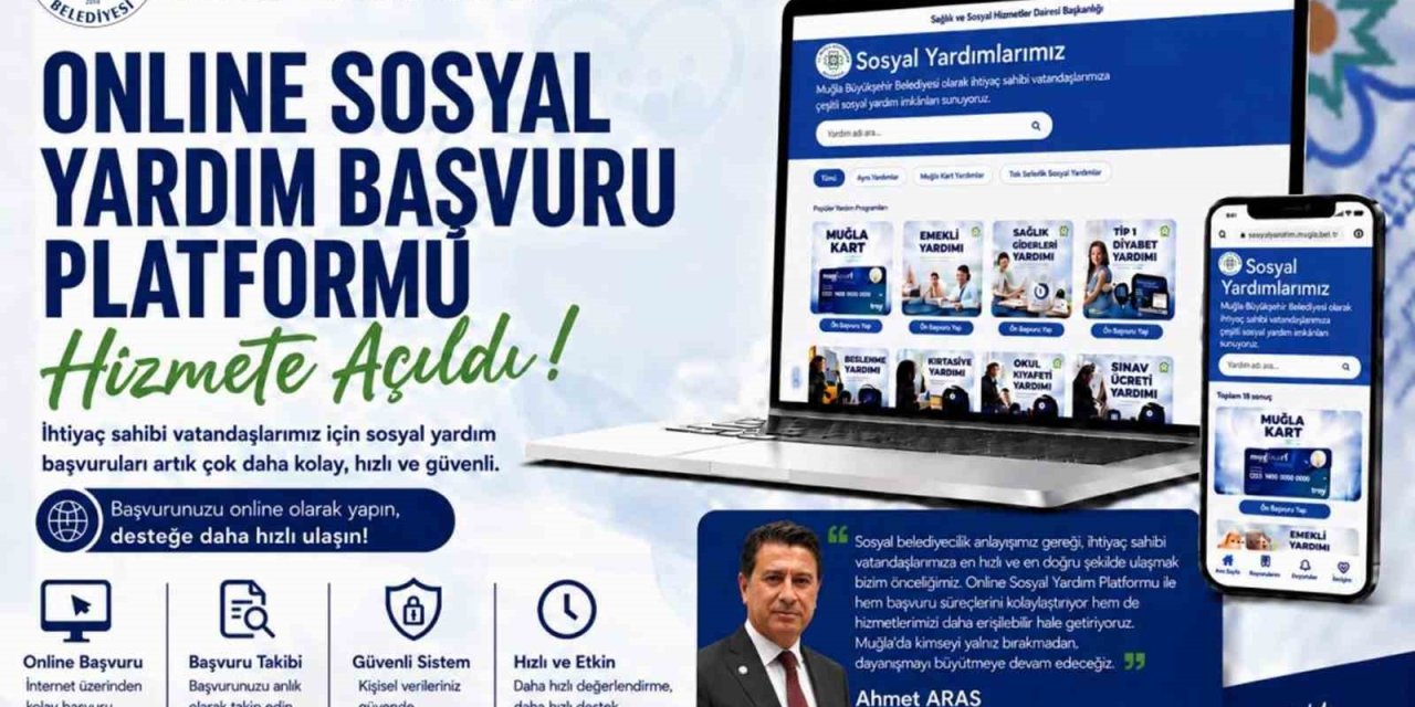 Muğla Büyükşehir sosyal yardım başvurularını dijitale taşıdı