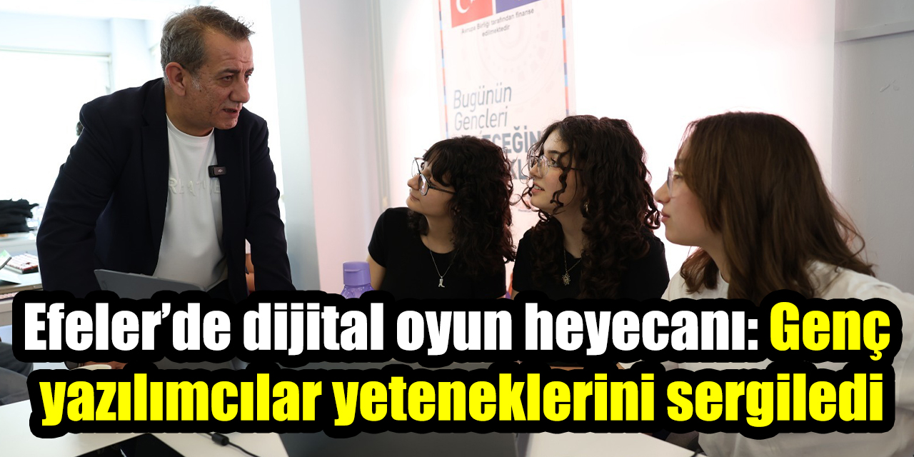 Efeler’de dijital oyun heyecanı: Genç yazılımcılar yeteneklerini sergiledi
