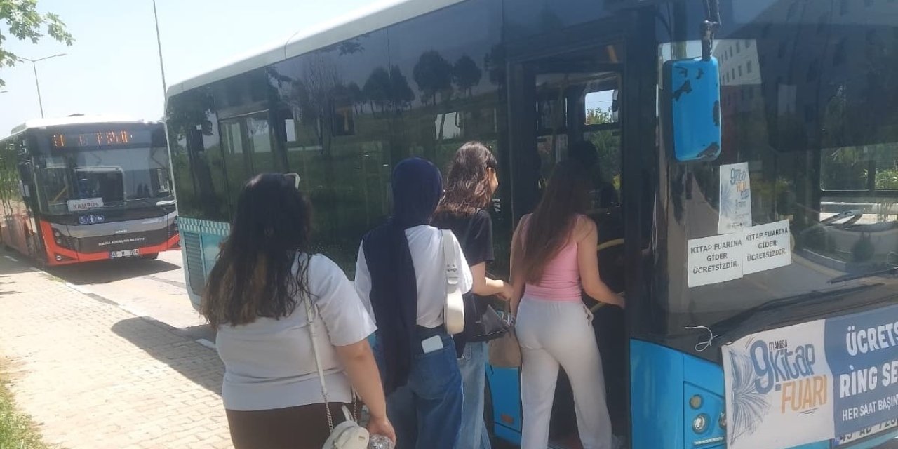 Manisa Kitap Fuarı’na Büyükşehir’den ücretsiz ulaşım desteği