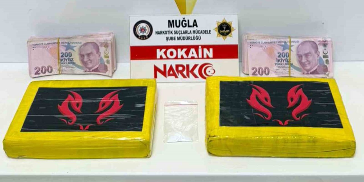 Muğla’da 2 kilo kokain ele geçirildi
