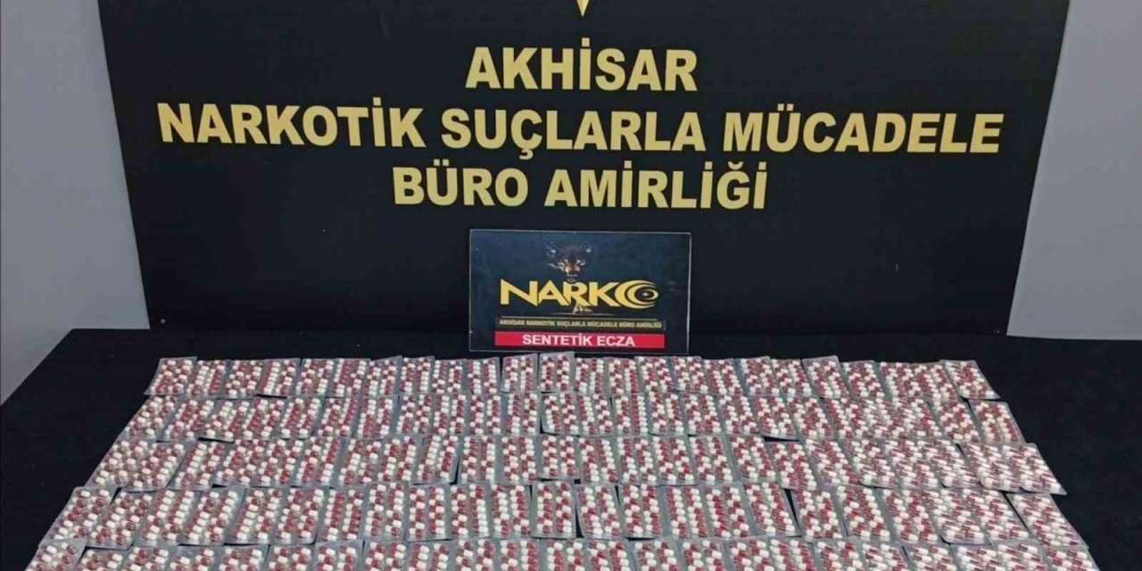 Akhisar’da bin 666 sentetik hap ele geçirildi