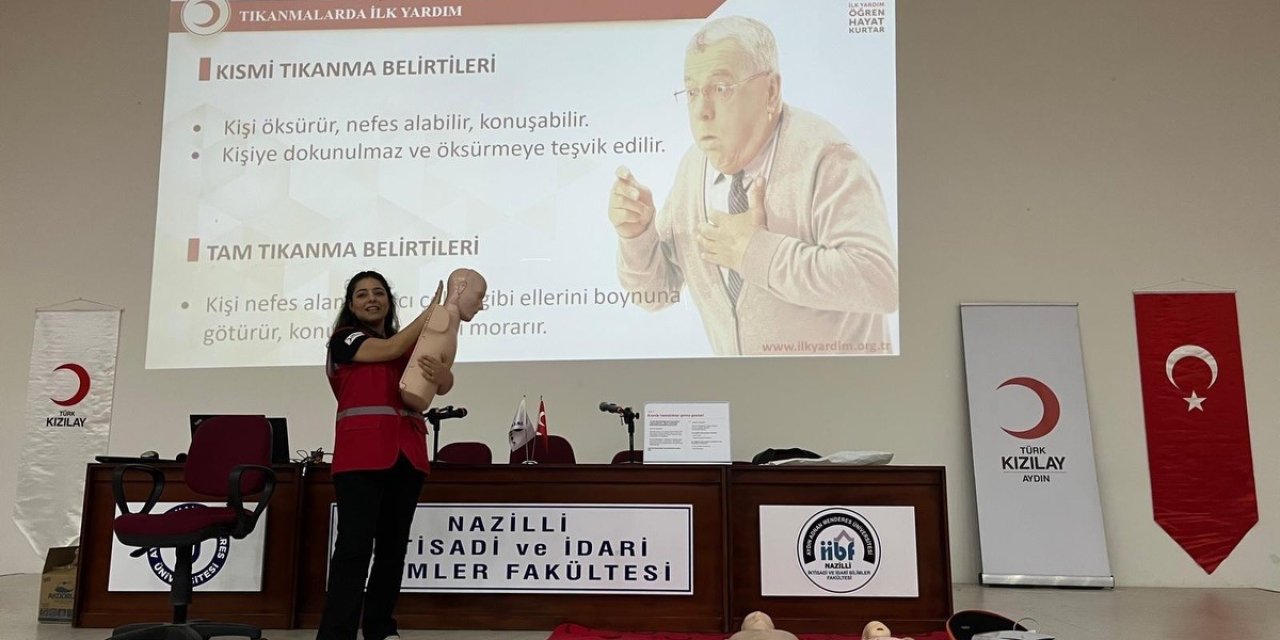 Kızılay Aydın’dan üniversite öğrencilerine eğitim