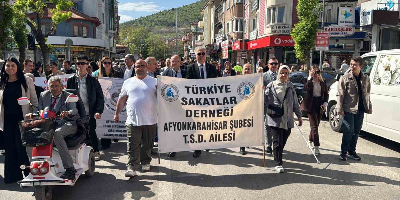 Engelliler Haftası dolayısıyla farkındalık yürüyüşü yapıldı