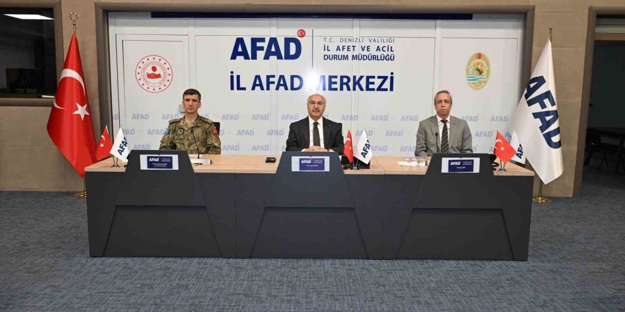 Denizli’nin afetlere karşı hazırlıkları gözden geçirildi