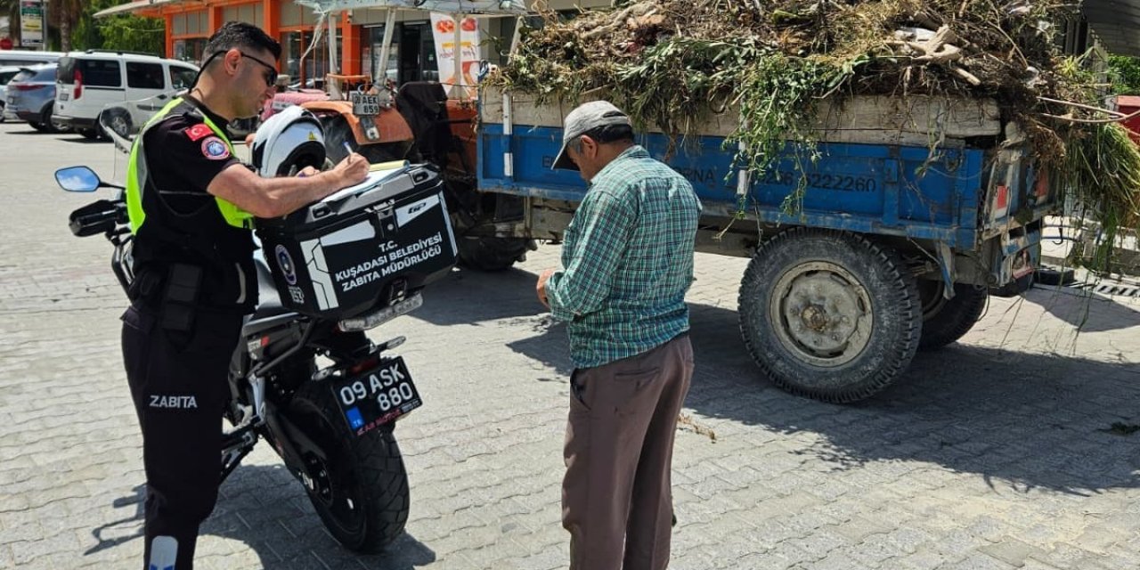 Hafriyat taşırken yolu kirletti, cezadan kaçamadı