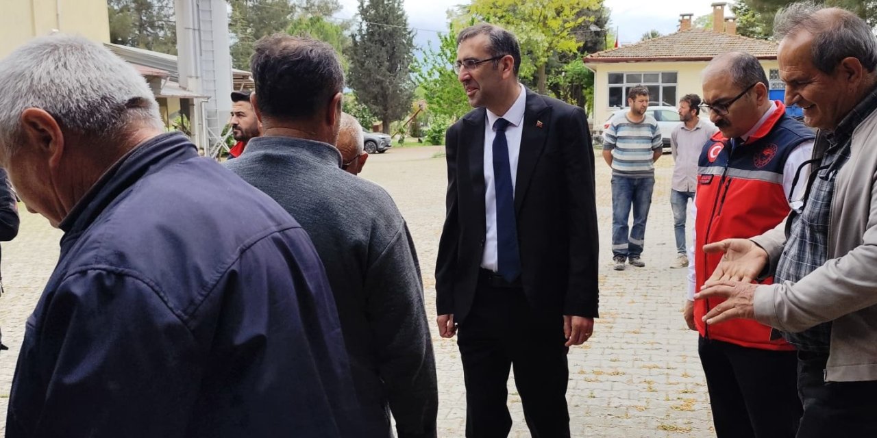 Uşak’ta tarımsal üretim ve kooperatifçilik için İnay köyünde saha incelemesi yapıldı