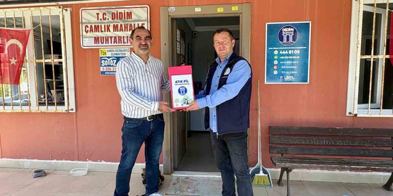Didim’de atık piller geri dönüşüme kazandırılıyor