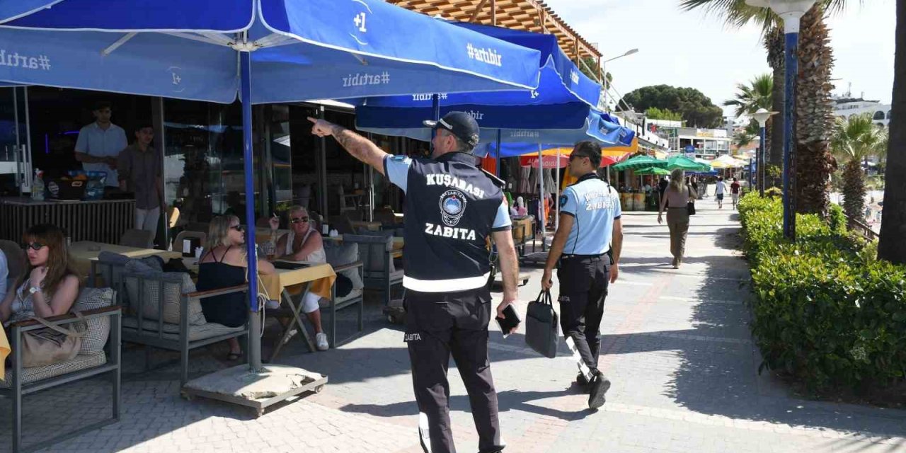 Kuşadası’nda plajlarda "sıfır işgaliye" denetimi sıklaştı