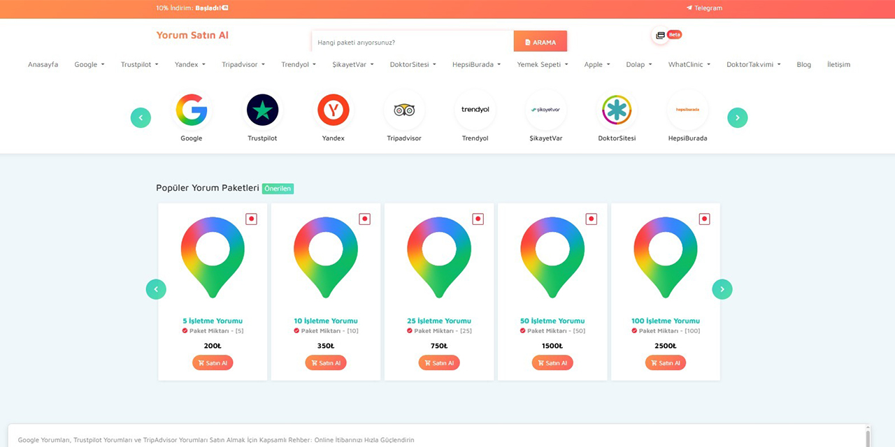 App Store iOs yorum satın al