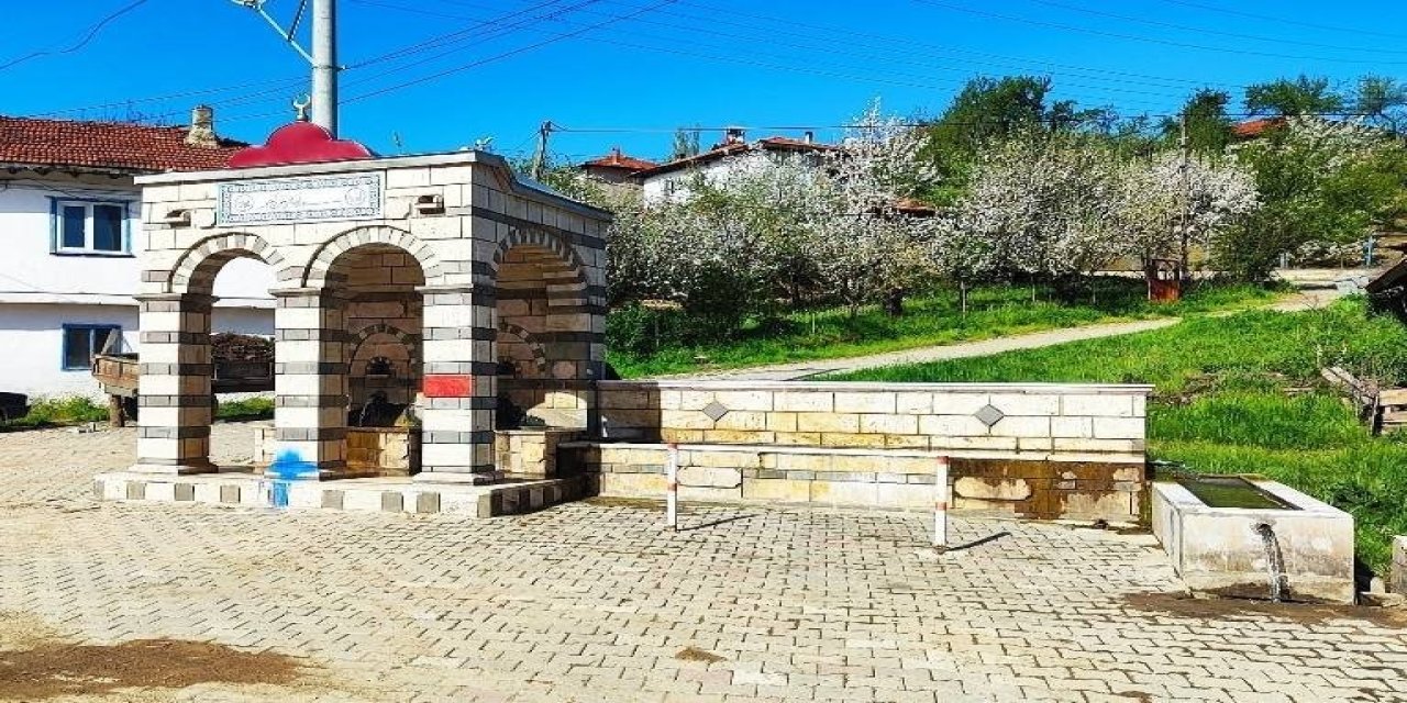 Gediz Cebrail köyü çeşmeleriyle hayran bırakıyor