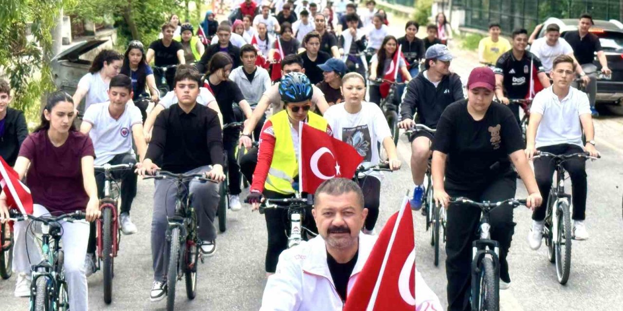 Çine’de ’sağlıklı yaşam’ için pedal çevirdiler