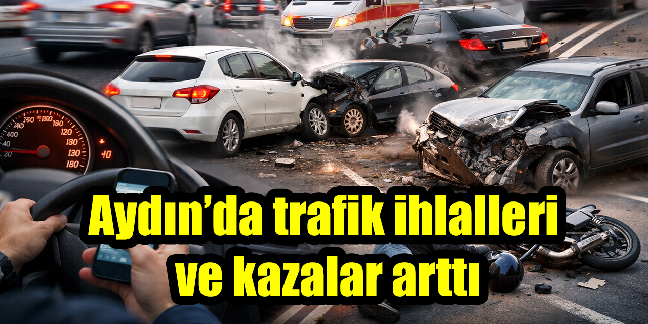 Aydın’da trafik ihlalleri ve kazalar arttı