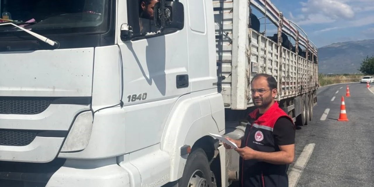 Aydın’da kurbanlık nakil yol kontrolleri yapıldı