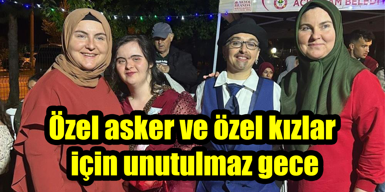 Özel asker ve özel kızlar için unutulmaz gece