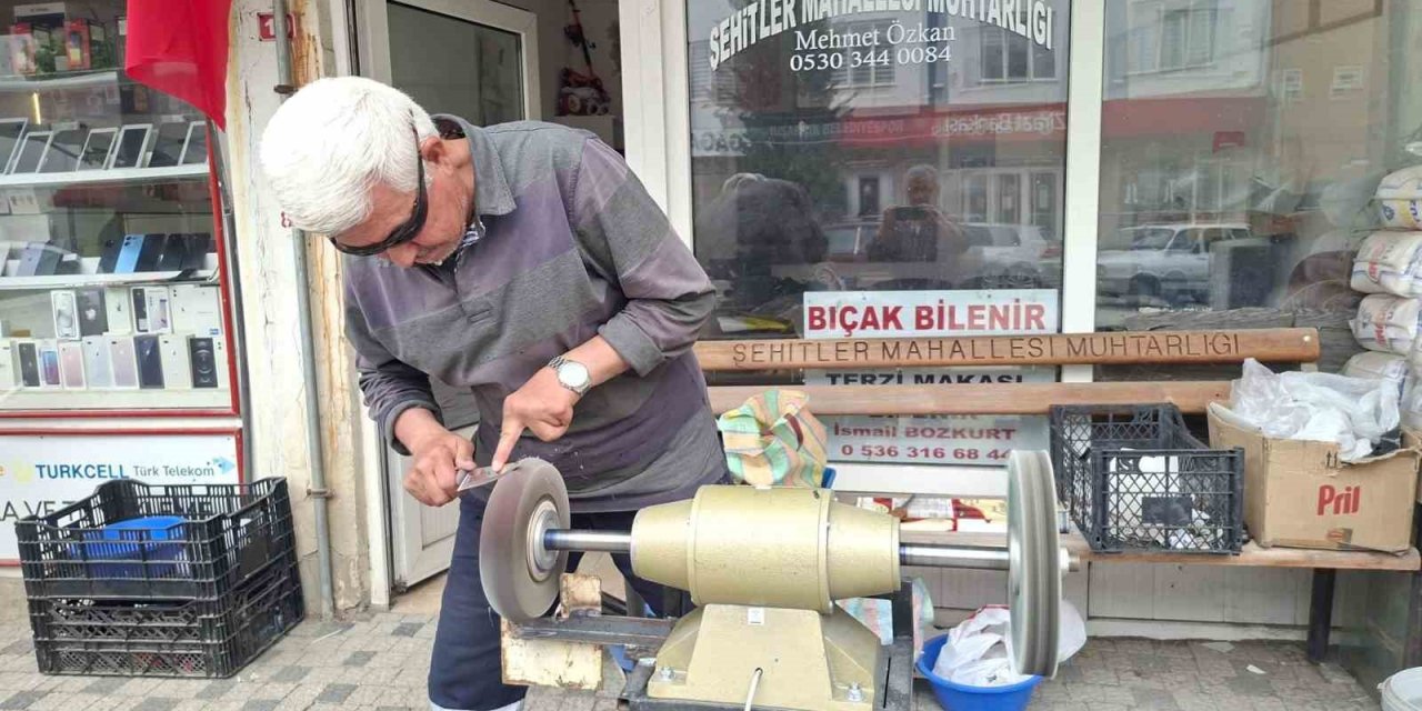 Hisarcık’ta bıçakçıların yoğun mesaisi