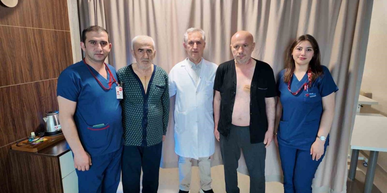 Kilometrelerce uzaklıktan Denizli’ye gelen 2 hasta başarılı bypass ameliyatlarıyla sağlığına kavuştu