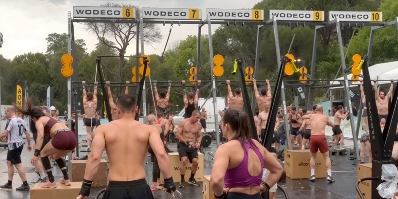 Alsancak Fitness Festivali’nde sporseverleri sağanak yağış durduramadı