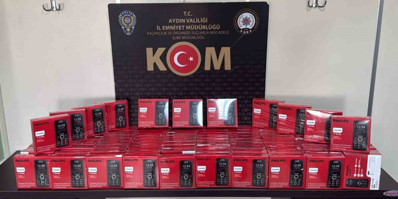 Aydın’da kaçak telefon operasyonu: 100 cihaza el konuldu