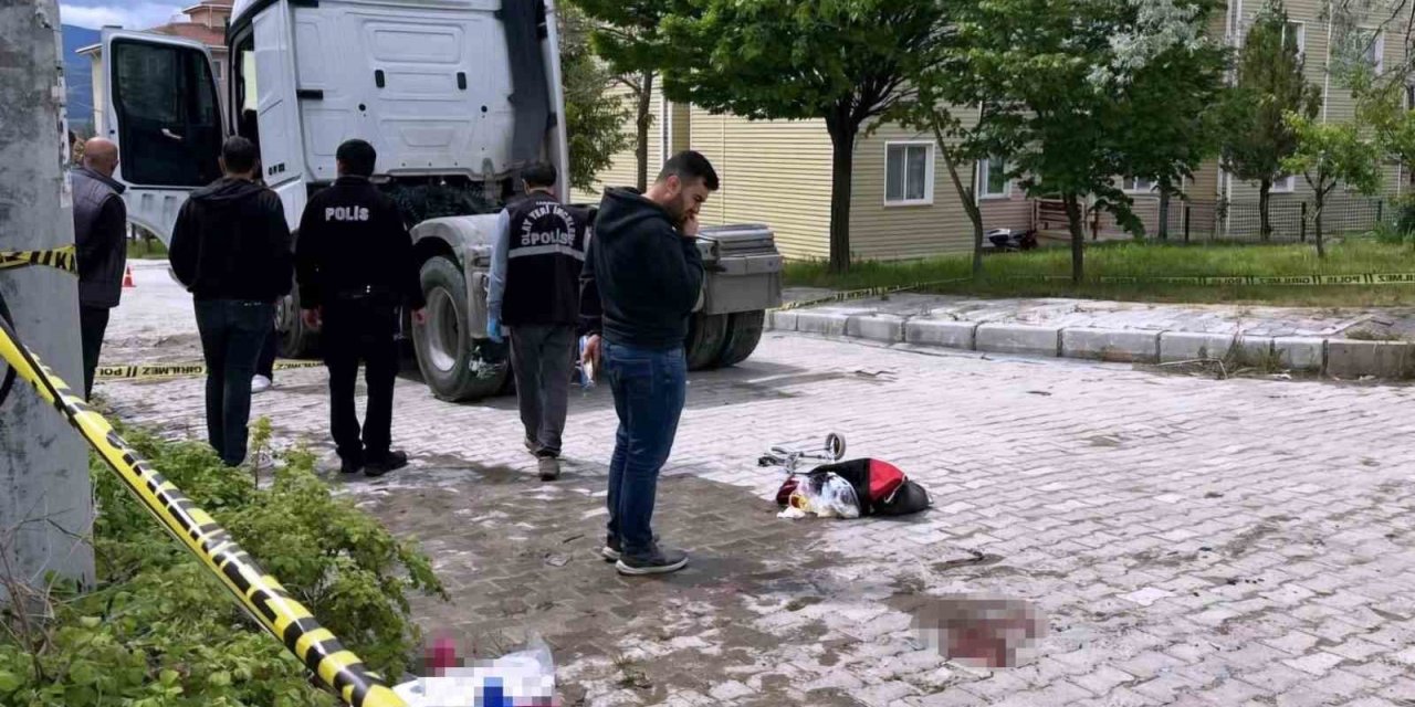 Emet’te tırın ayağının üzerinden geçtiği yaşlı kadın yaralandı