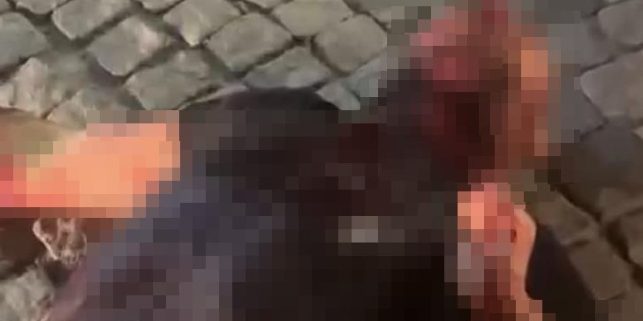 Husumetli olduğu akrabasının boğazını kesip kahvehanenin önüne attı