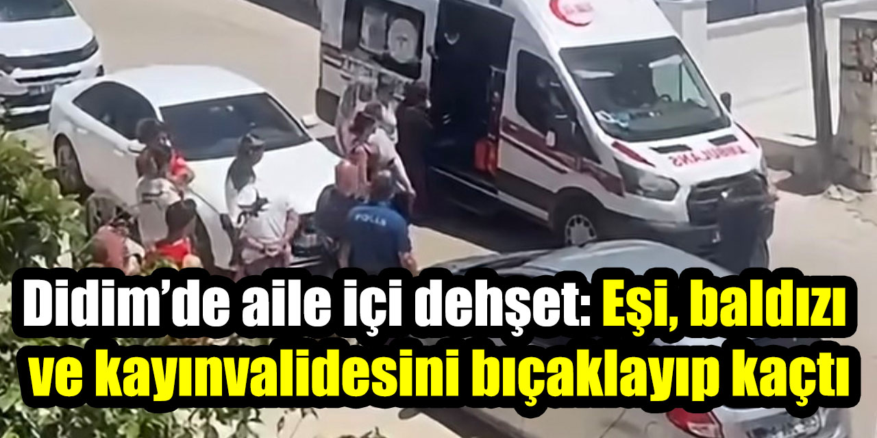Didim’de aile içi dehşet: Eşi, baldızı ve kayınvalidesini bıçaklayıp kaçtı
