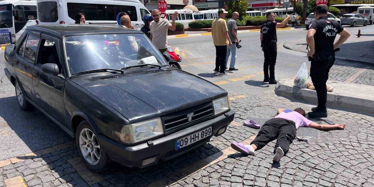 Karşıya geçmek istedi, otomobil çarptı: 1 yaralı