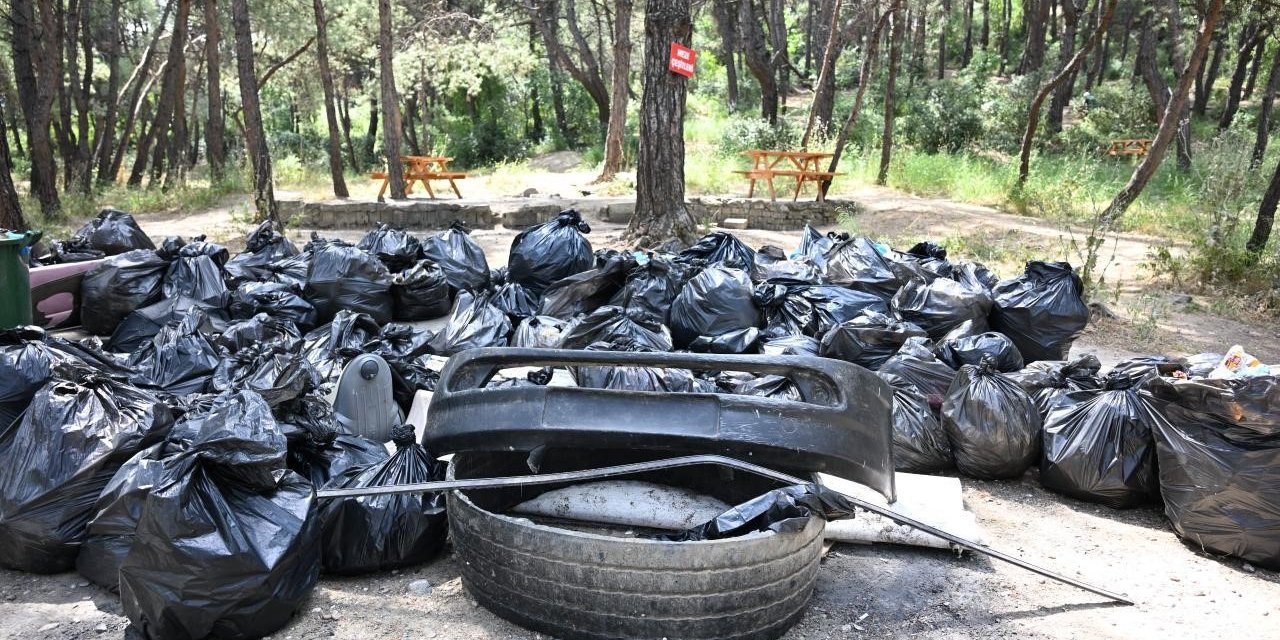 Çiftlik Park Mesire Alanı’nda çevre için el ele verildi