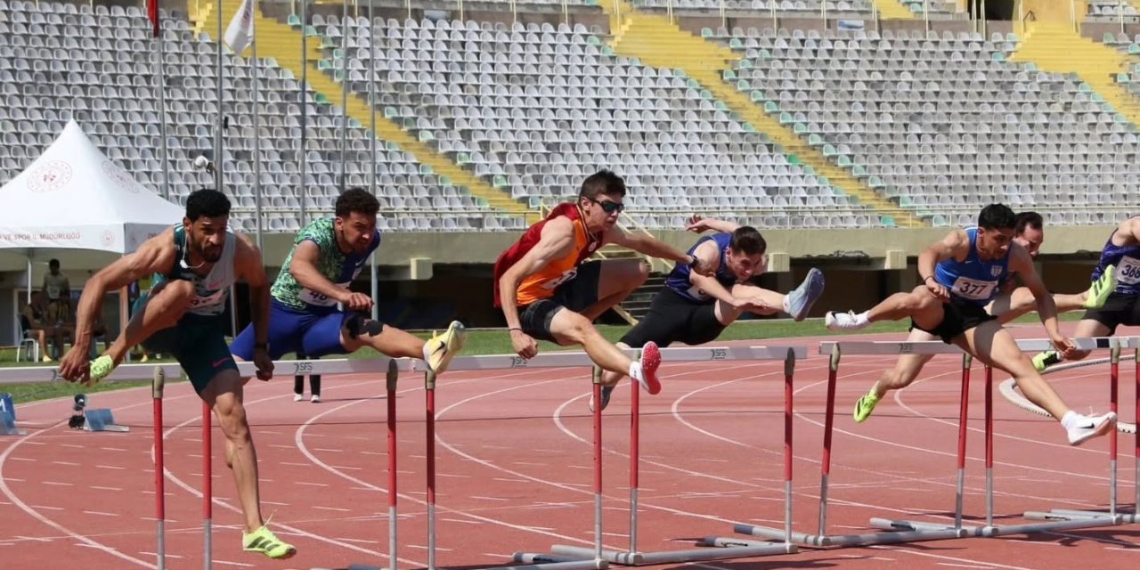 Aydınlı sporcu 110 metre engellide Türkiye rekoru kırdı