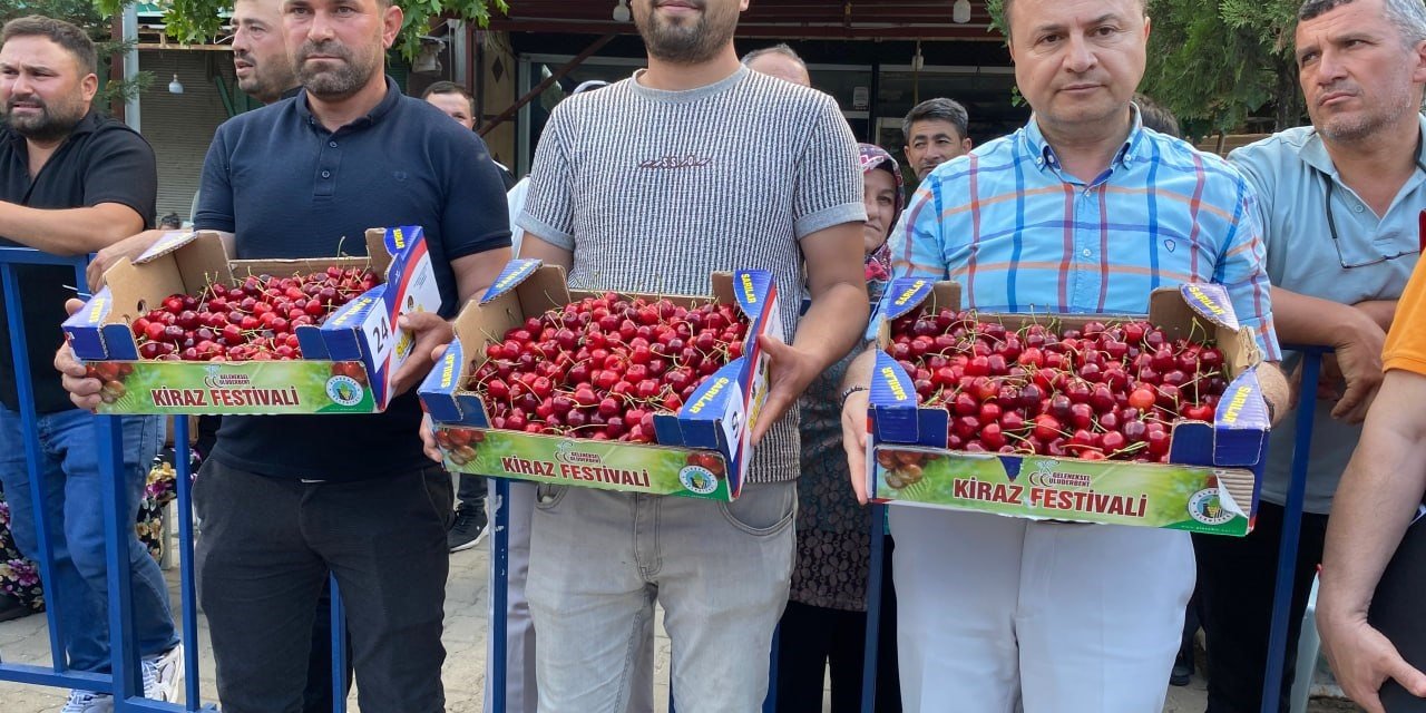 Alaşehir’in en güzel kirazı seçildi