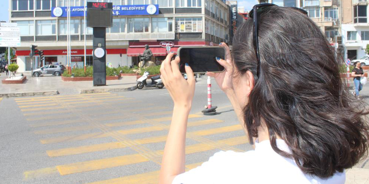 Aydın kavruluyor: Termometreler 42 dereceyi gösterdi