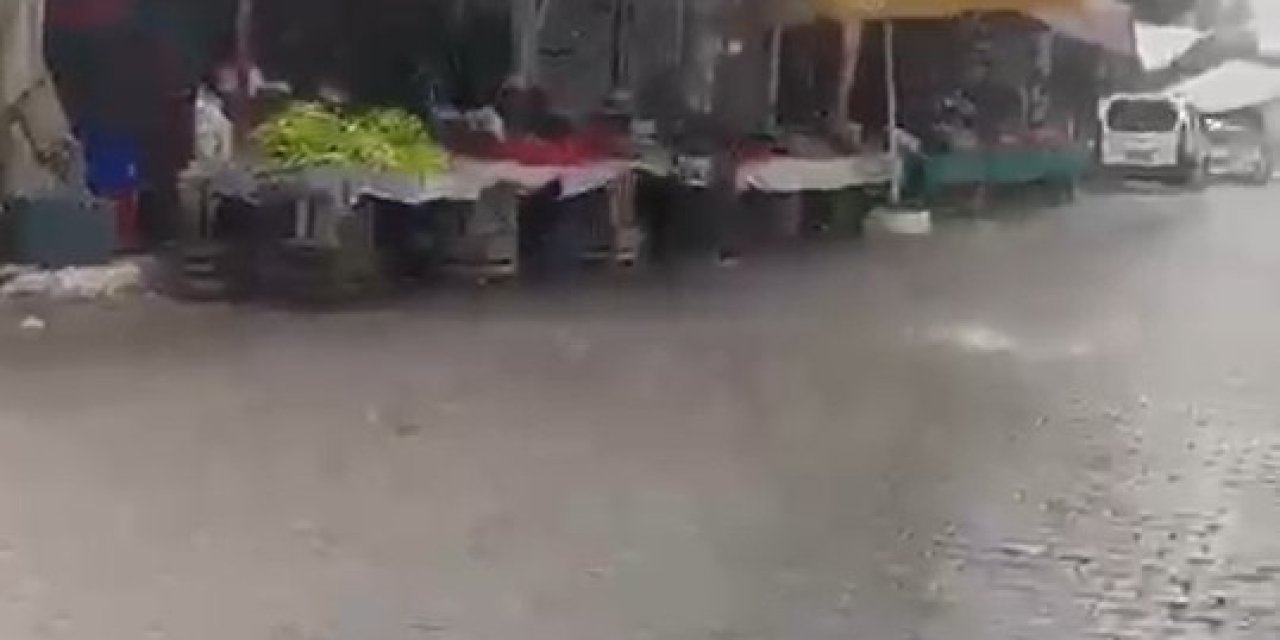 Yatağan’da sağanak yağış etkili oldu