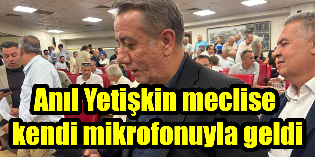 Anıl Yetişkin meclise kendi mikrofonuyla geldi