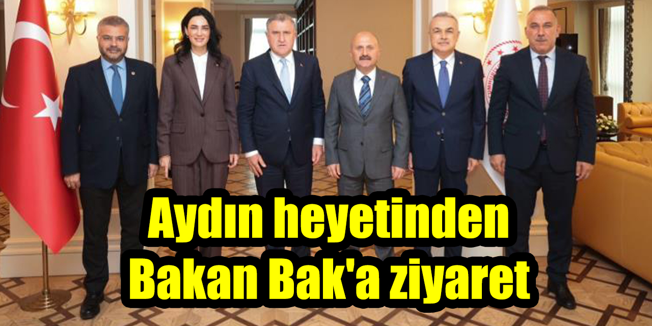 Aydın heyetinden Bakan Bak'a ziyaret: Gençlik ve spor yatırımları masaya yatırıldı