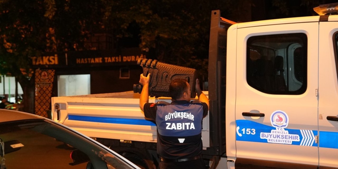 Denizli’de zabıta ekiplerinden seyyar satıcı operasyonu