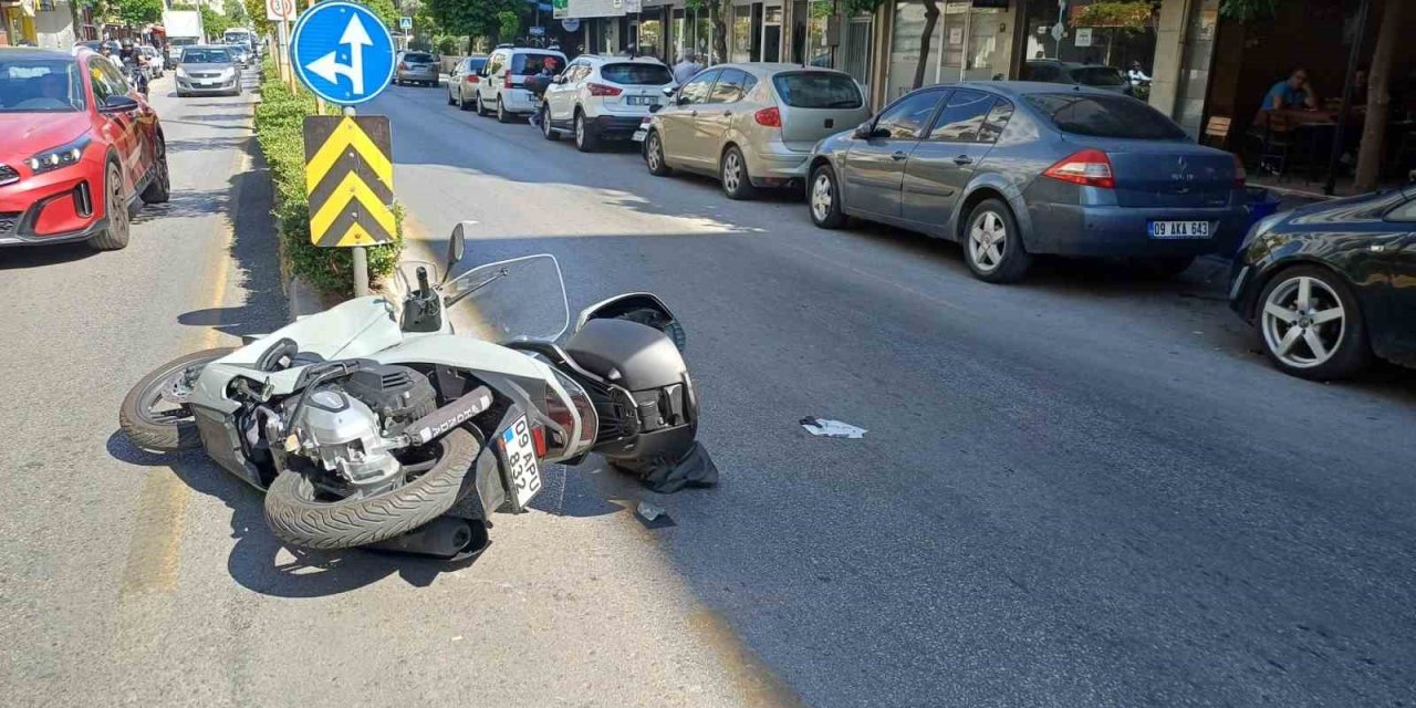 Otomobil ile motosiklet çarpıştı: 1 yaralı