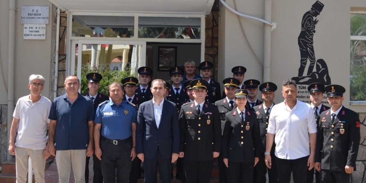 Bayındır Kaymakamı Mete’den Jandarma’ya kuruluş yıl dönümü ziyareti